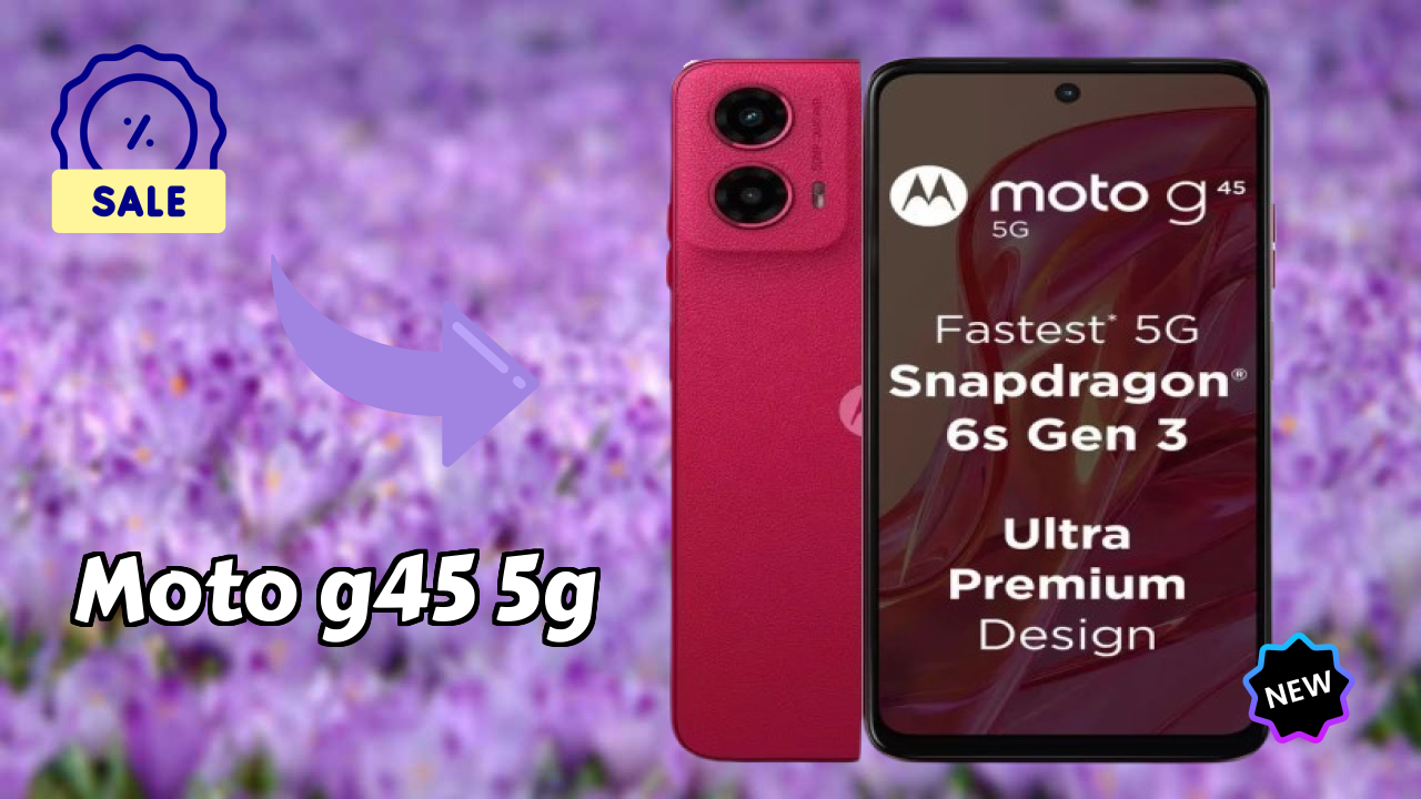 Moto G45 5G Display Analysis: 6.5 Inches (16.51 Cm) Screen